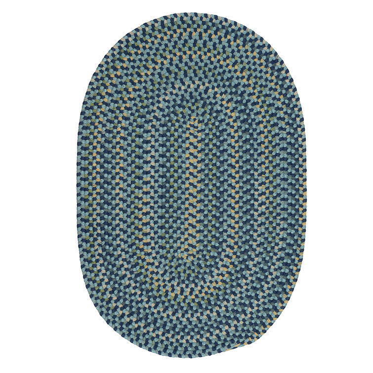 Winston Porter Glafira Braided Area Rug in Blue & Reviews Wayfair